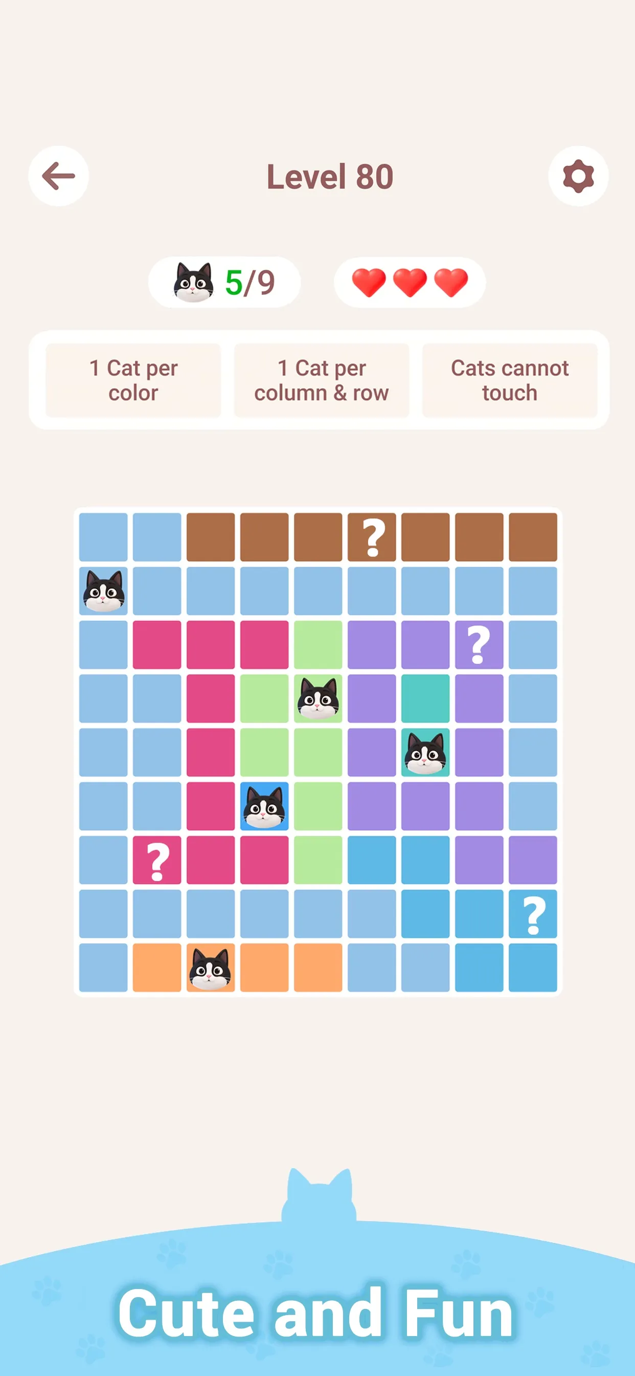 Meowdoku screenshot